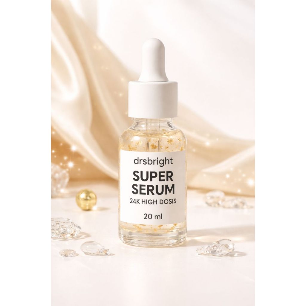 DRSBRIGHT SUPER SERUM / SERUM WAJAH GOLD 24K / SERUM ANTI AGING / SERUM WAJAH GLOWING / SERUM FLEK &