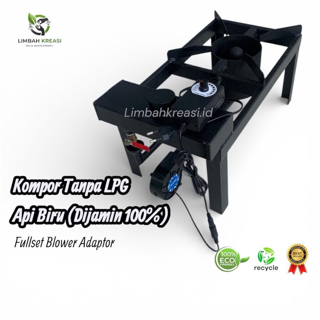 Kompor Non LPG Jumbo Satu Set Blower Kompor Oli Bekas Hemat Ramah Lingkungan