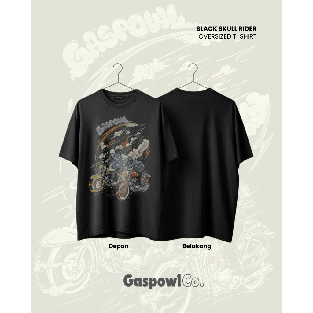BLACK SKULL RIDER SERIES - OVERSIZED
