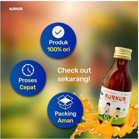 Vitamin Anak KURKUR Sirup 120ml – Imun & Nafsu Makan