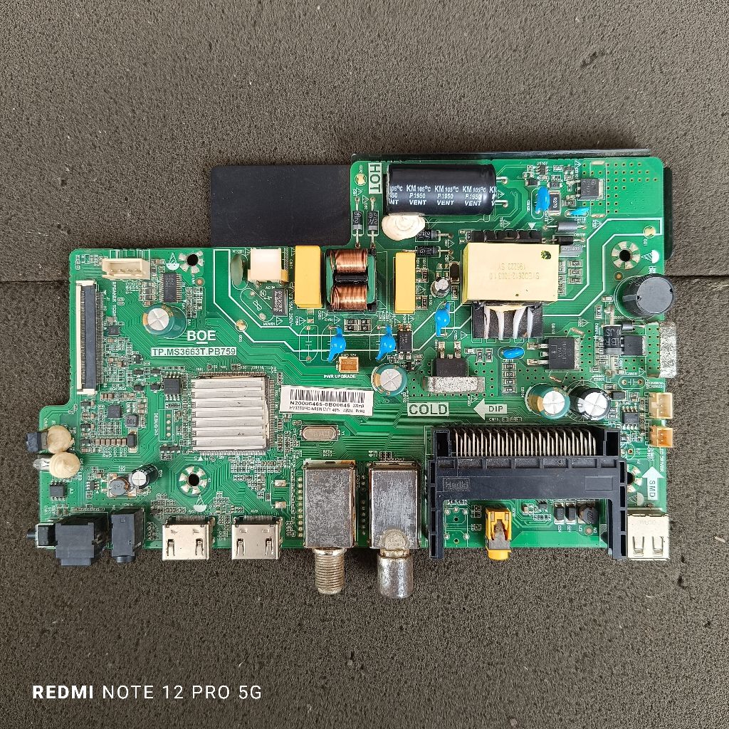 mb Mainboard asli cabutan led tv televisi HISENSE 32N50 HTS 32N50HTS normal
