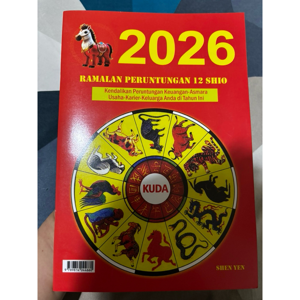 Original Buku Shio 2026 Berwarna (Text bahasa Indonesia)