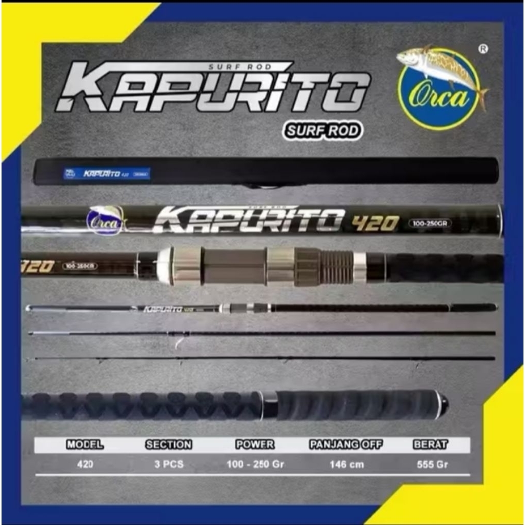 joran pasiran orca kapurito 420 non fuji