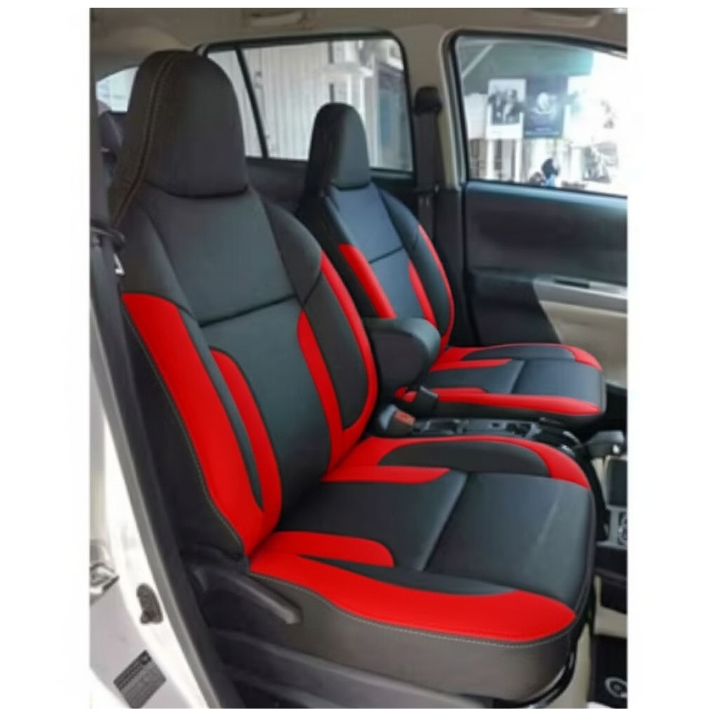 SARUNG JOK MOBIL CALYA SIGRA MOTIF BUSA 0, 3MM FULL 3 BARIS