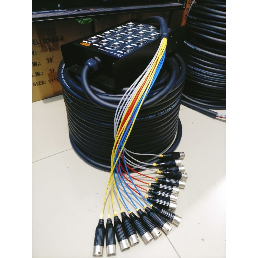 kabel snake soundqueen 16 Chanel 20meter custom snake 16 Chanel snake SQ ks16