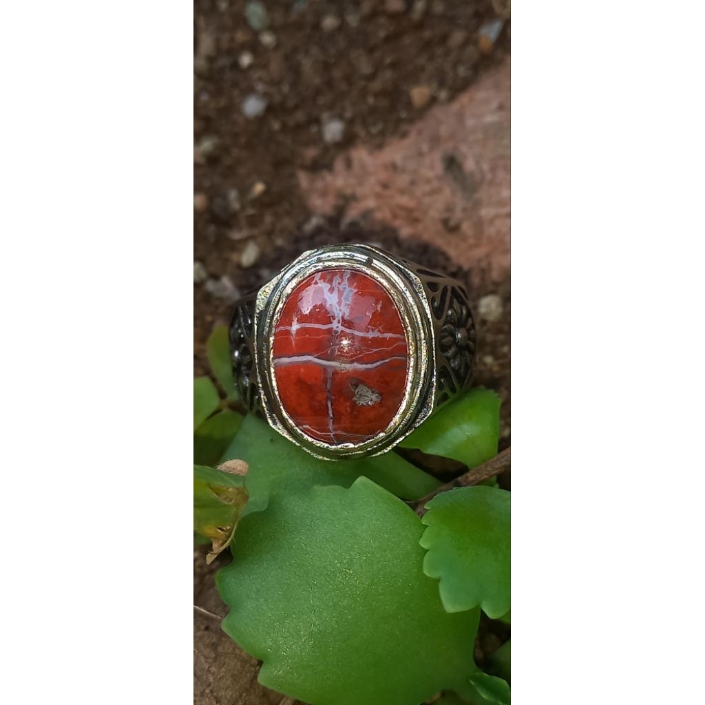 Cincin natural Tapak Jalak merah