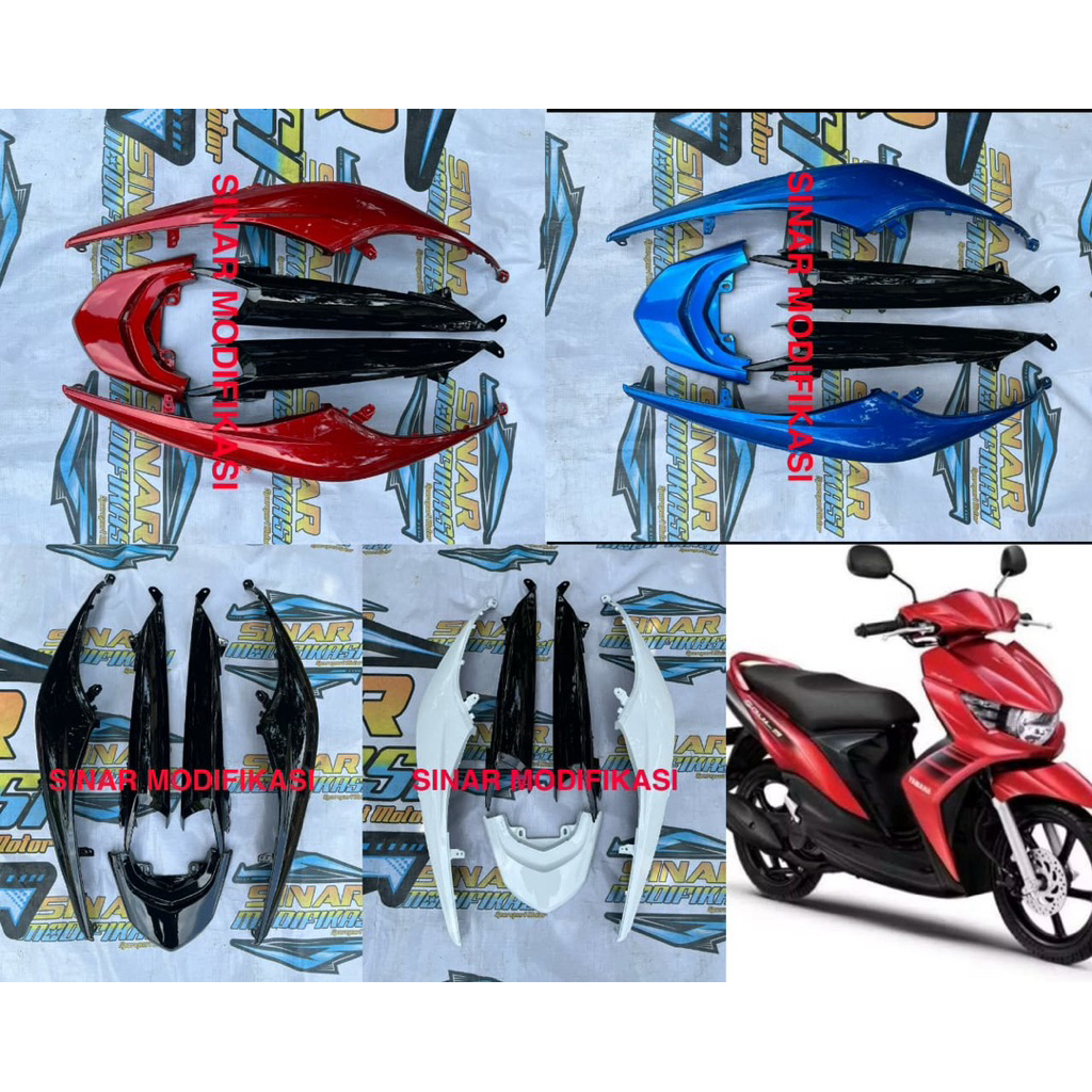 Cover Body Mio Soul Gt - Full Set Body Belakang & lampu mio soul 115