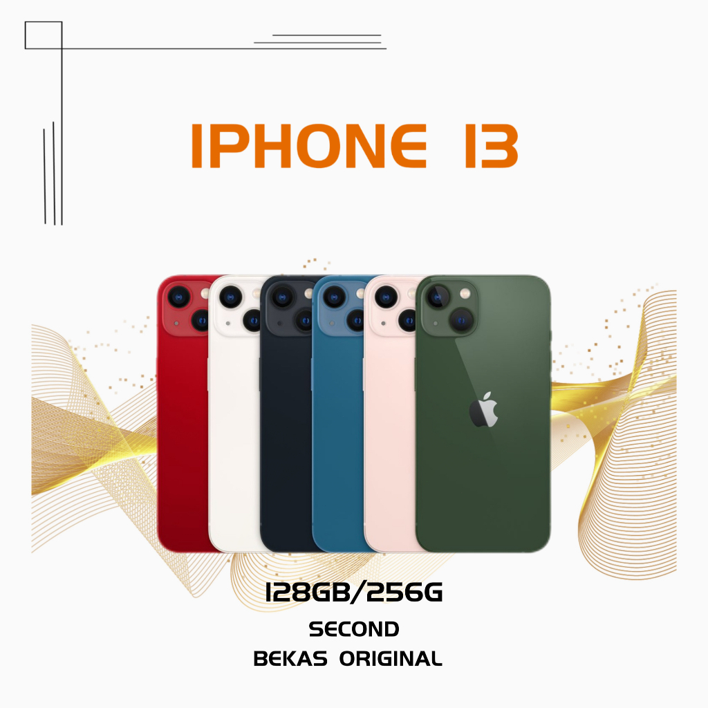 IPHONE 13 128GB 256GB SECOND INTER Original FULLSET WIFI ONLY GARANSI INTERNASIONAL