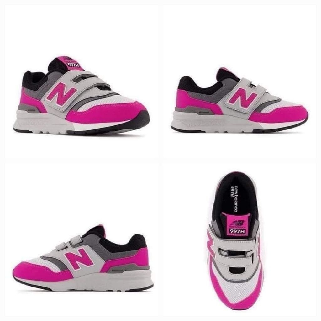 New Balance Kids 997H Pink With Rain Cloud Sneakers Shoes NEWPZ997HVM