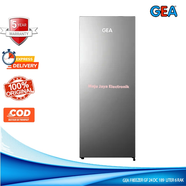 GEA Freezer GF 24 DC 189 Liter 6 Rak Static Cooling Freezer Es Batu NO FROST