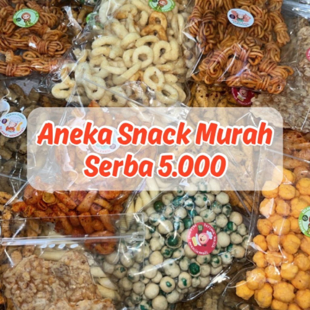 Cemilan Camilan 5 Ribu / Aneka Jajanan Serba 5000 / Snack Kiloan Eceran Makanan Ringan