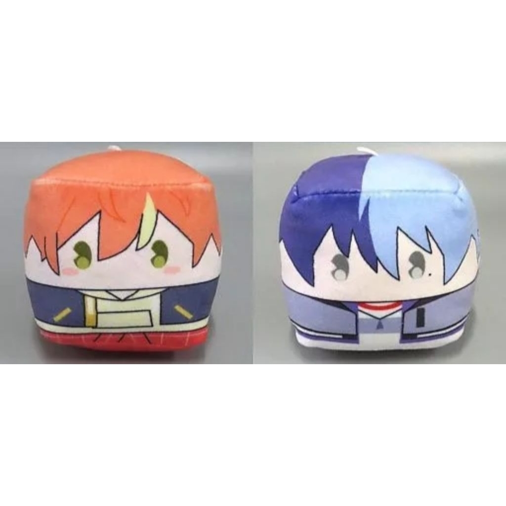 (SET OF 2) Official Merchandise Project Sekai Akito Toya Square Mascot Plush Nui Vivid Bad Squad
