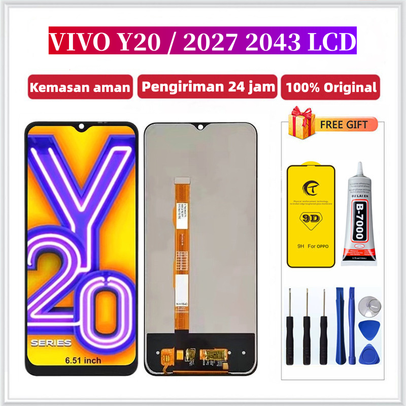 ORIGINAL LCD FOR VIVO Y20 / Y20SG / V2027 / V2043 / Y20 2021 / V2038 / ORIGINAL TOUCHSCREEN FULLSET 