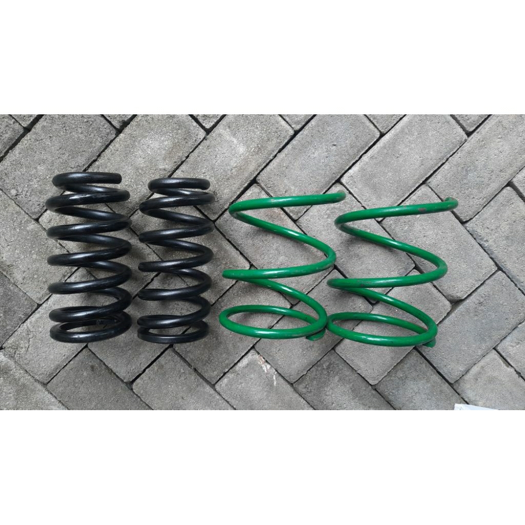 Lowering kit All New Pajero Sport (ANPS). (MODEL CEPER).Depan custom, Belakang merk tein.