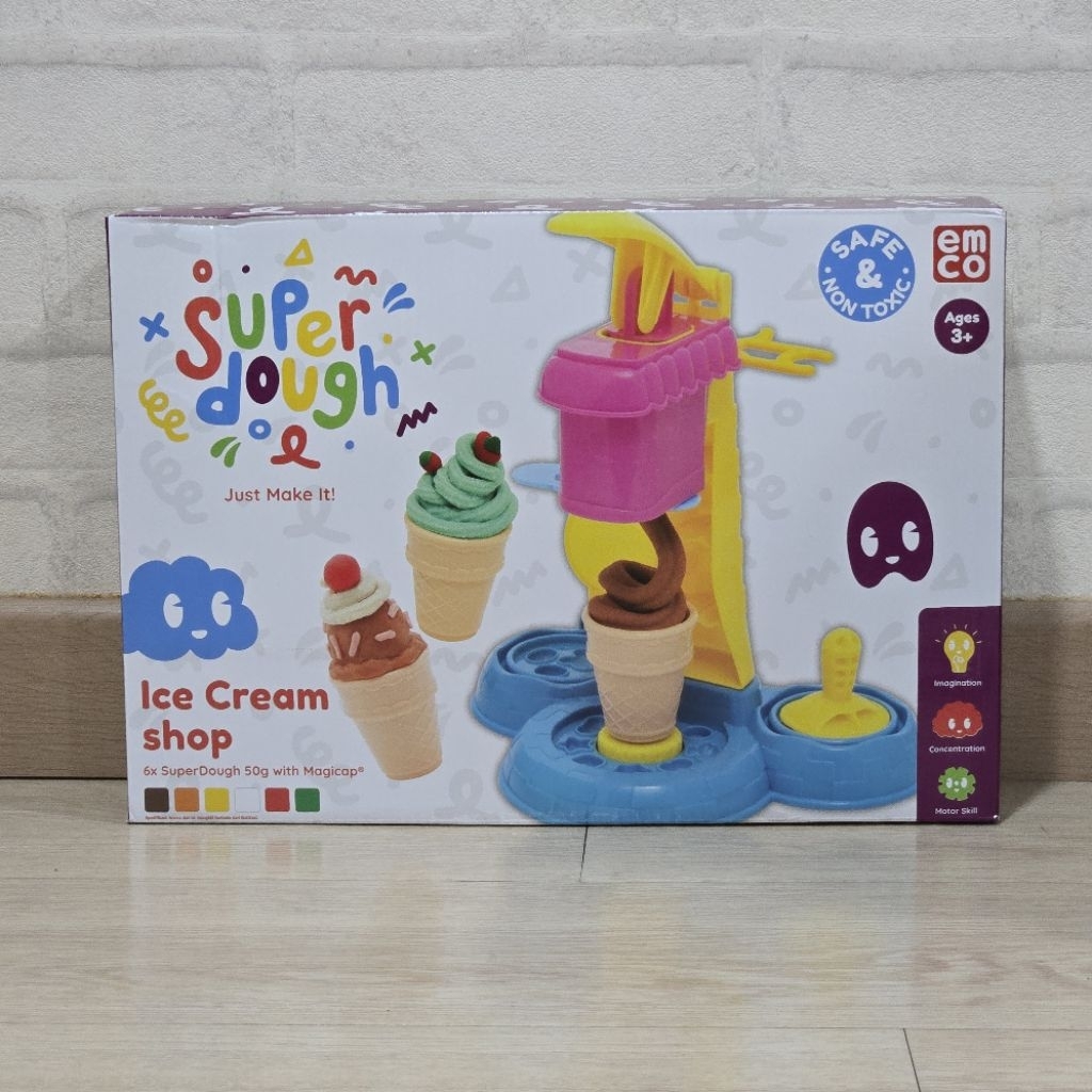 Mainan Anak Lilin Super Dough Emco Ice Cream Shop