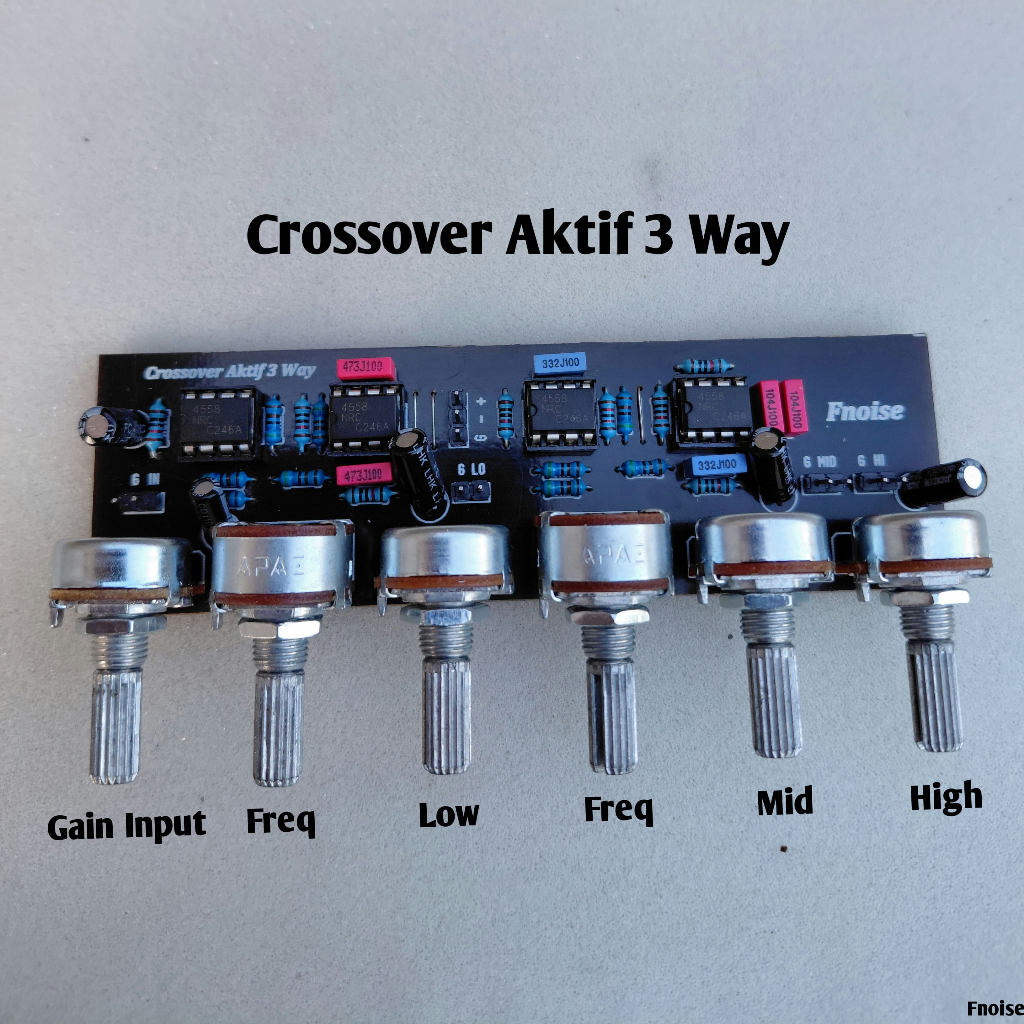 Kit Crossover Aktif 3 Way Mini