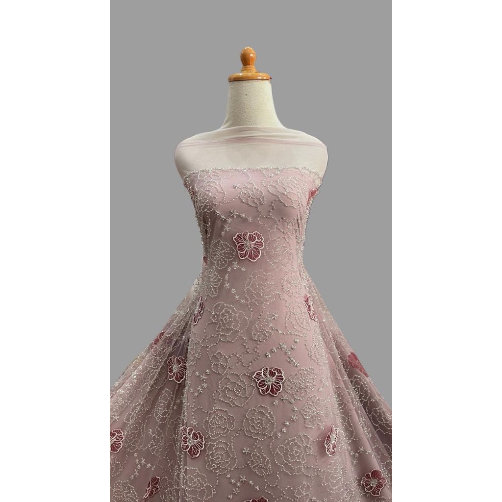 Tulle Payet Flower 3D ( Full Payet)