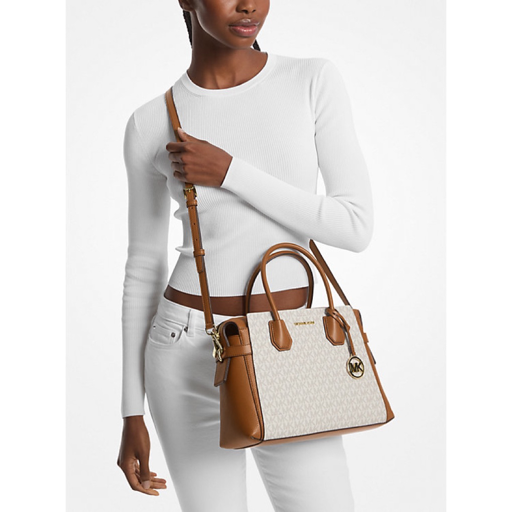 MK Mercer belted satchel top handle bag crossbody