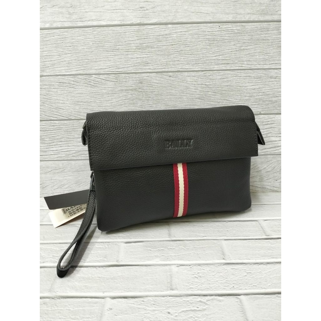 Handbag pria bally clutch bag tas tangan Import kulit asli