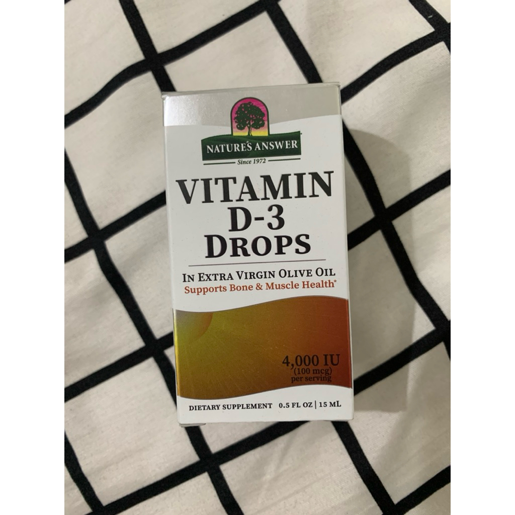 Ready Ori Iherb Nature’s Answer Vitamin D3 Drops 15 ml 4000 IU