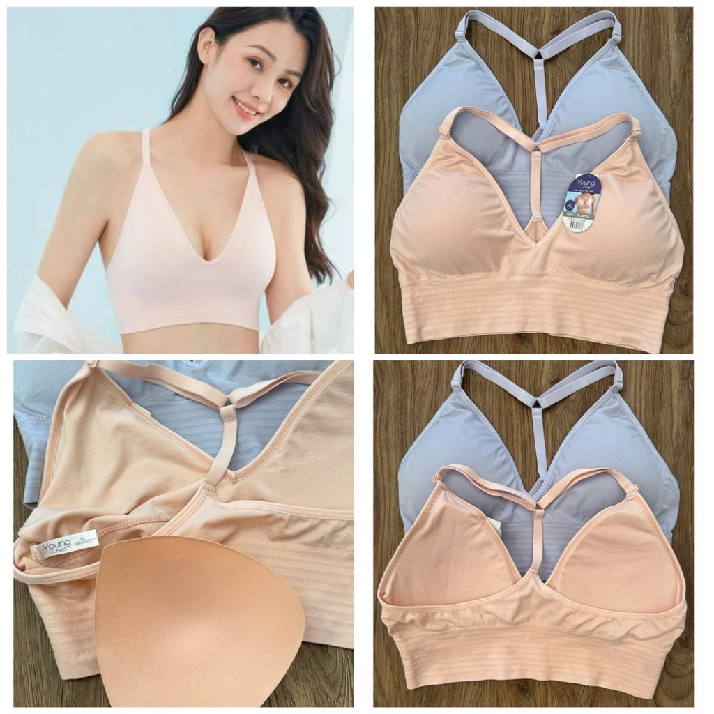 Young curves sport bra model vest C02-100177 wireless