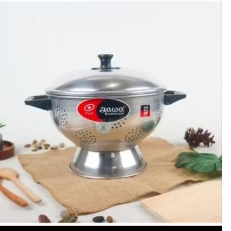 sangku nasi/bakul nasi Global eagle/sangku 22 cm dan24 cm /sangkou stainless aluminium/sangku tutup