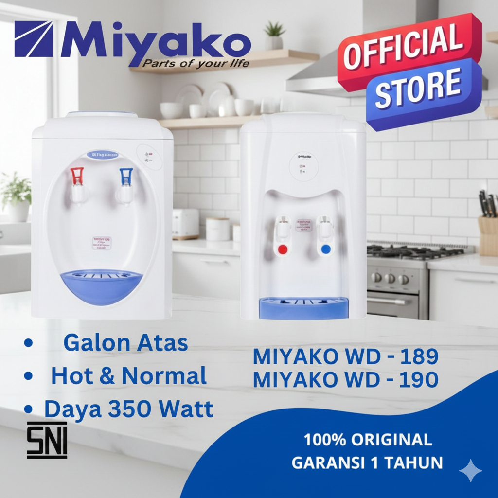 Dispenser Miyako WD 189 H Hot & Normal Dispenser Air Miyako 189 H - DISPENSER AJA