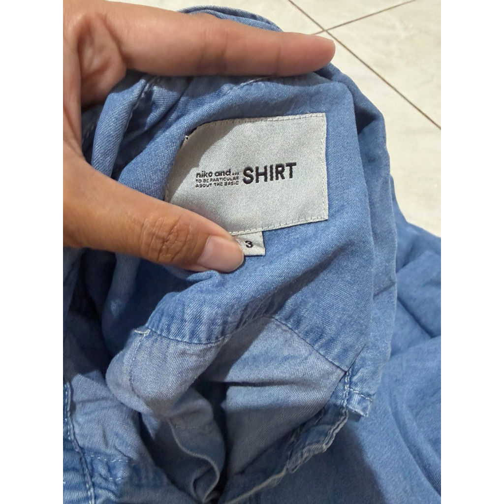 KEMEJA BLOUSE DENIM NIKO [PL]