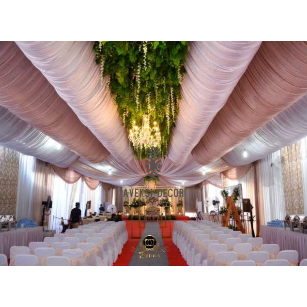 Plafon Tenda Pernikahan Model Galengan (Bukan Sewa)