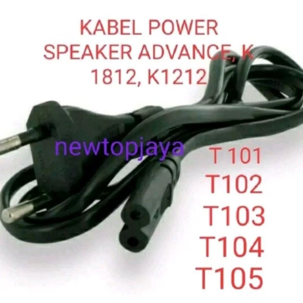 Kabel power cas speaker advance k1812 k1212 T101 T102 T103 T104 T105