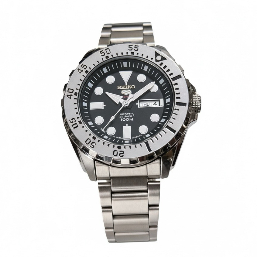 Terbaru - Jam Tangan Pria Rantai Stainless Steel / Jam Seiko Automatic Tanpa Baterai / Seiko 5 / Sei