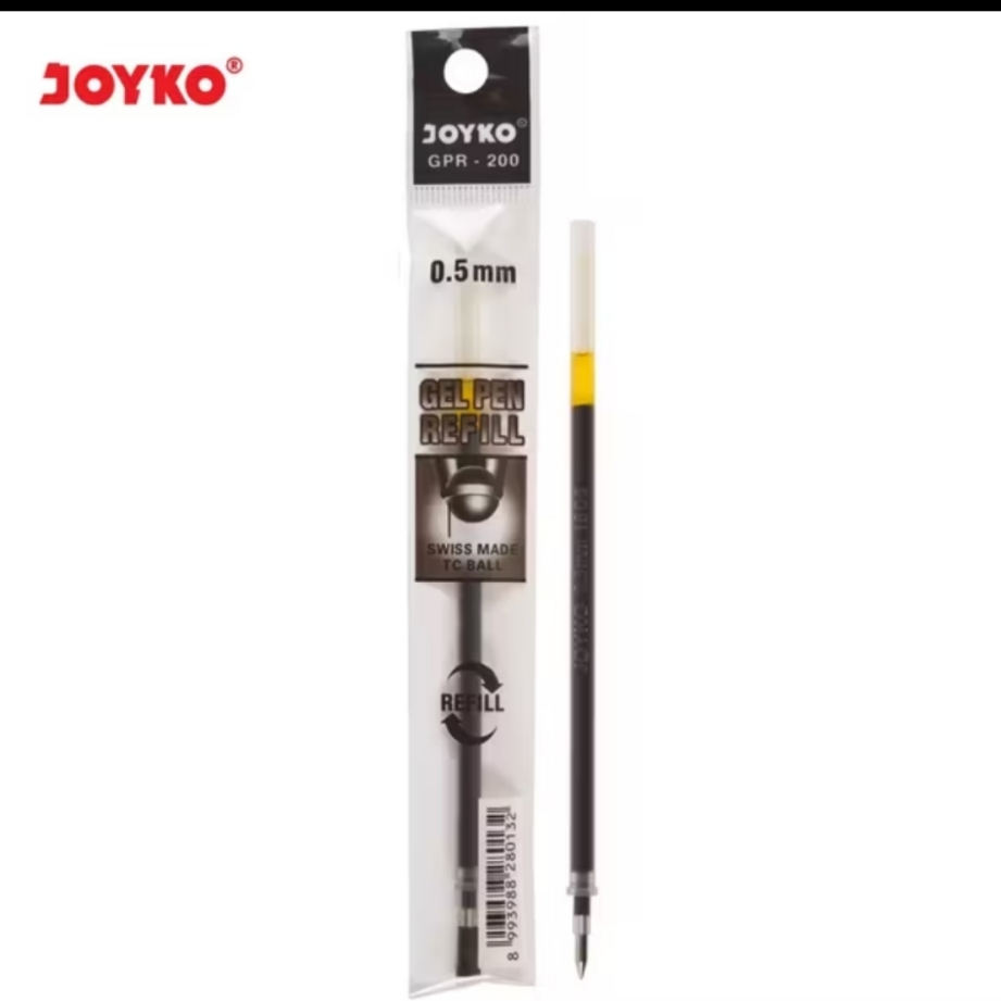 Refill 1 Pcs Joyko GPR-200 0.5 mm Gel Pen Isi Ulang Pena Pulpen Gel