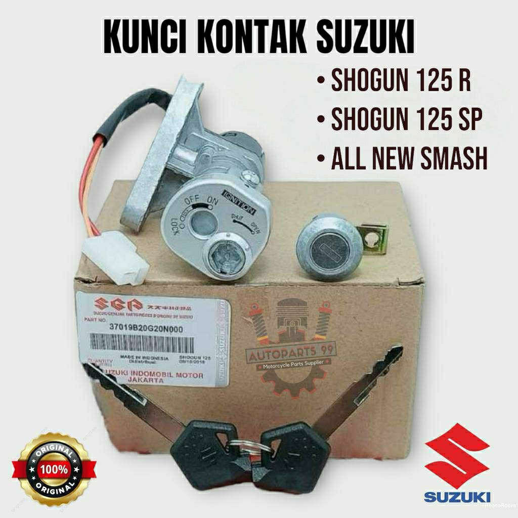 Kunci Kontak Smash New Shogun 125 Set Original Suzuki Keyset Shogun Kunci Kontak B20