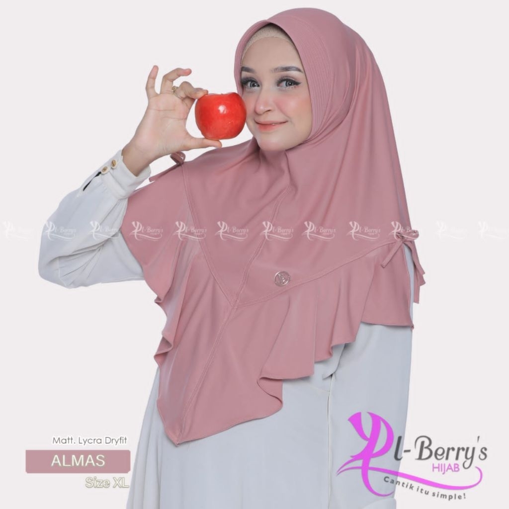 HIJAB EL BERRYS ALMAS // HIJAB INSTAN // HIJAB BERGO DAILY // HIJAB GROSIR MURAH