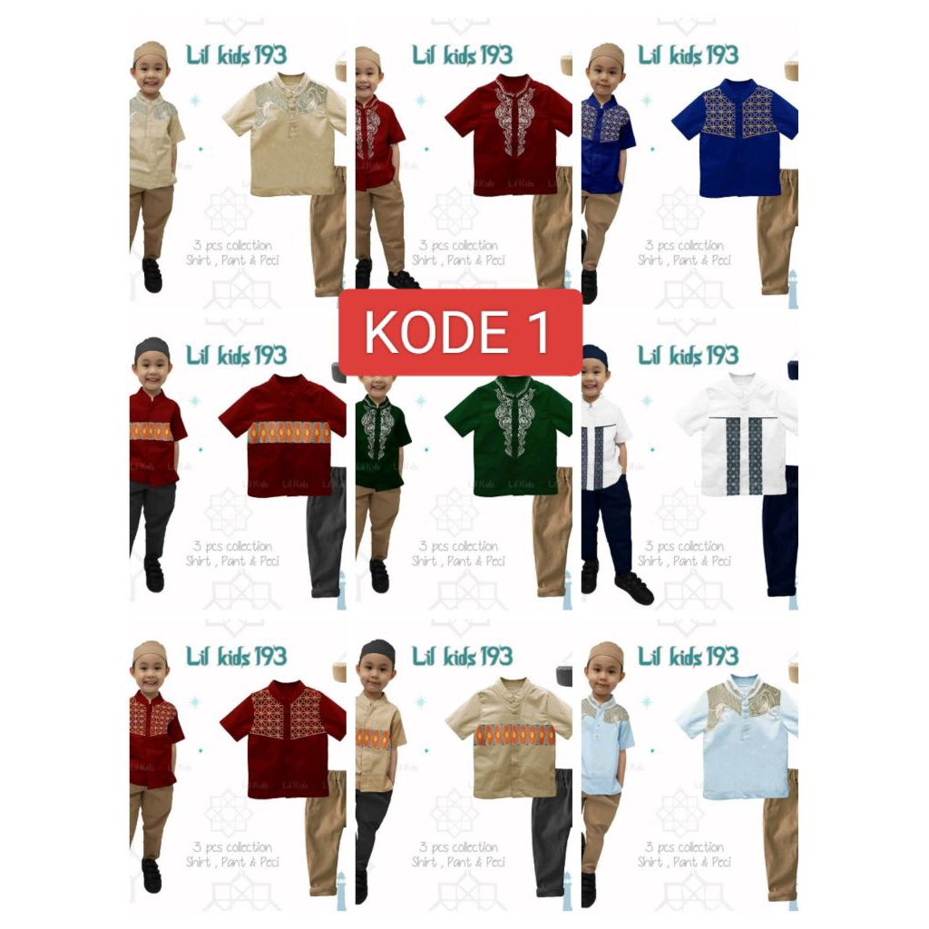 BIG SALE  Setelan Koko Anak Cowo Celana Chinos