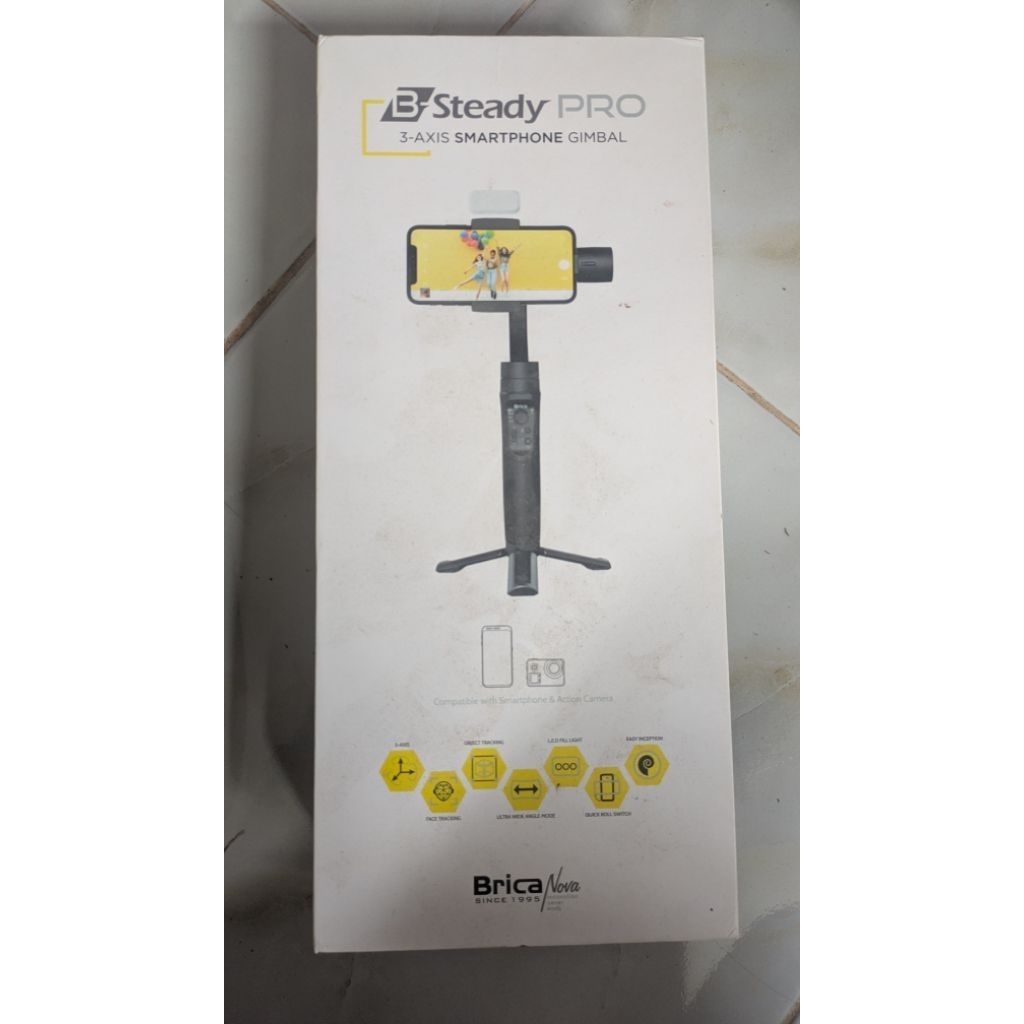 Brica B-Steady PRO 3-Axis Smartphone Gimbal — Bekas Lengkap