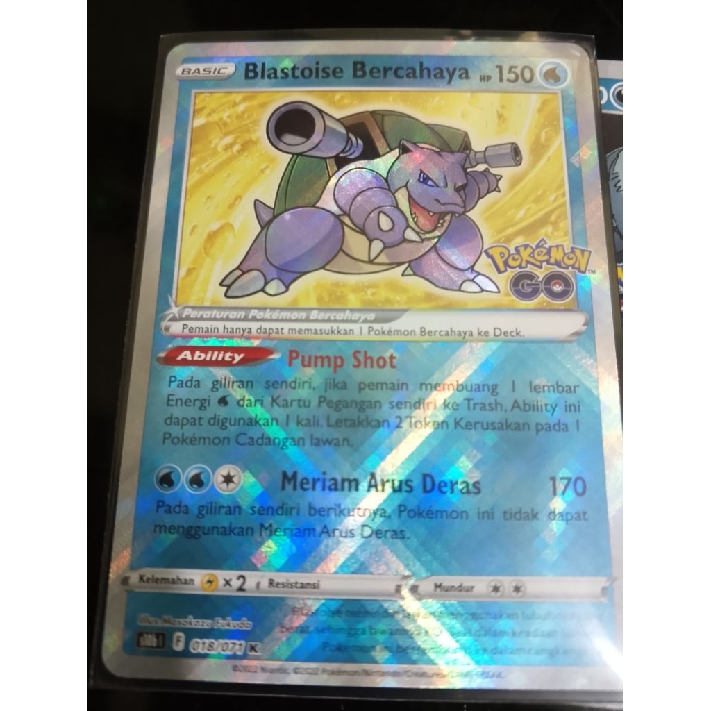 Pokemon TCG Blastois bercahaya pokemon go ind