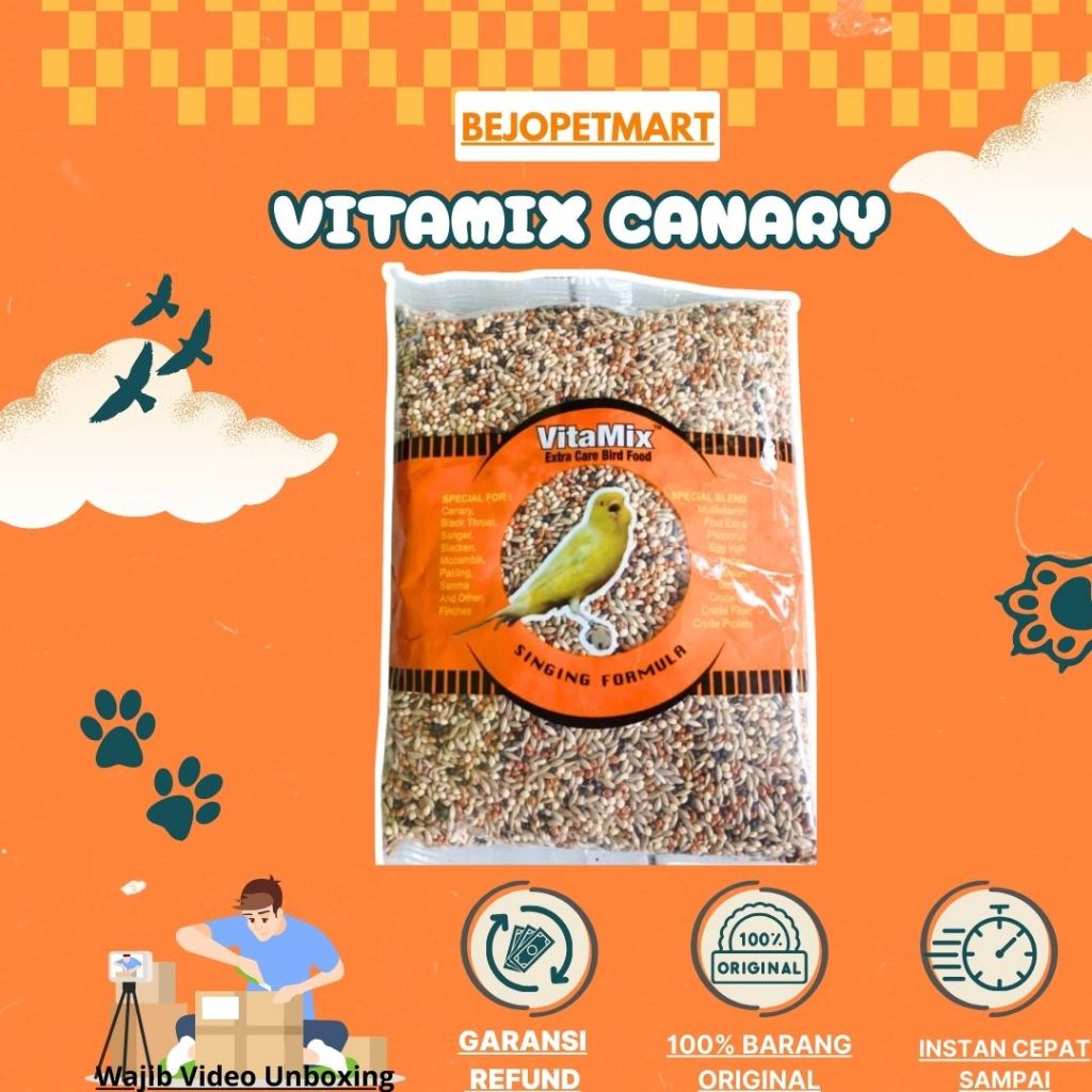 Vitamix Canary 400 gr | pakan burung Vitamix Canary 400 gr