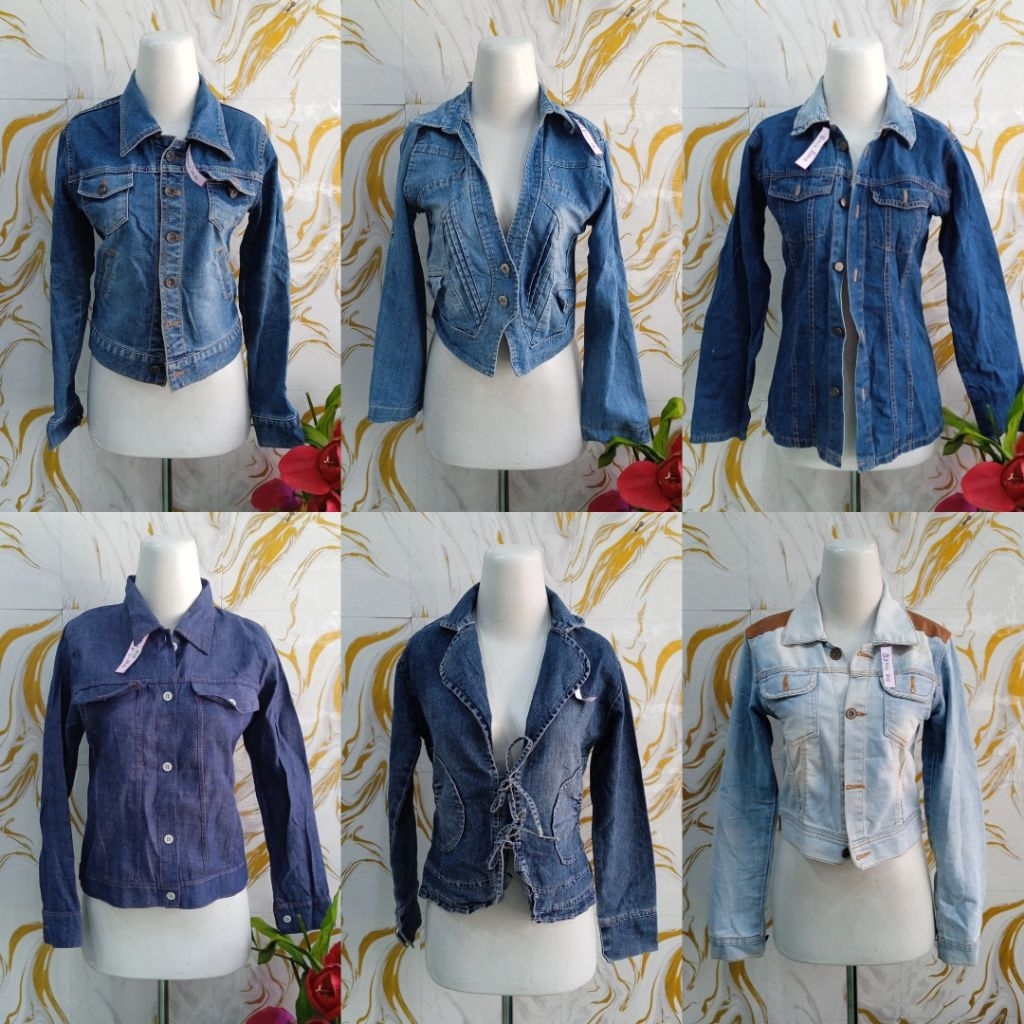 JAKET JEANS PART 1//JAKET JEANS PART 1//KEMEJA JEANS//ATASAN JEANS//WOMEN DENIM JACKET//