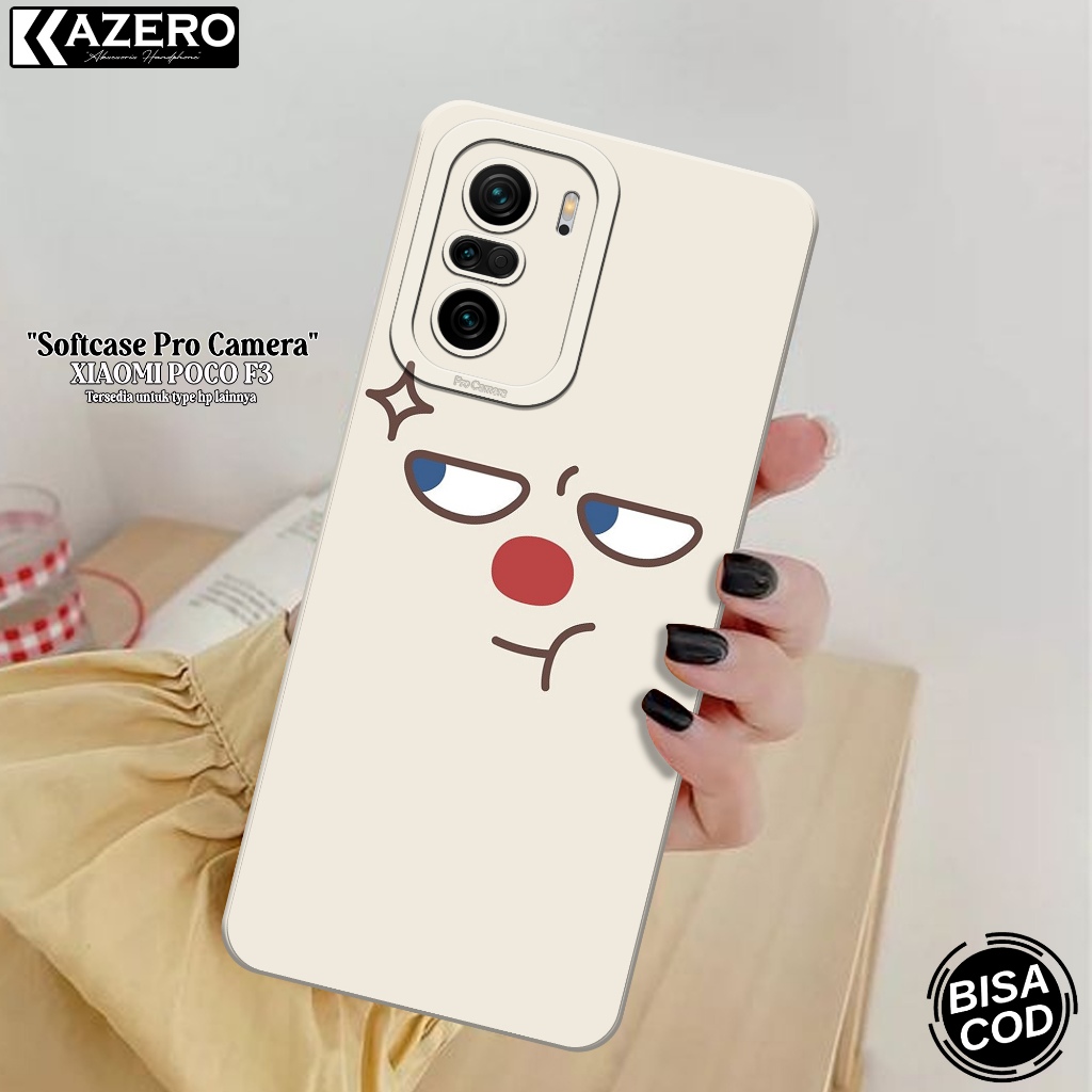 KAZERO - Case Hp Xiaomi Poco F3 - Fashion Case Kartun - Pro Camera - Softcase Xiaomi Poco F3 - Kesin