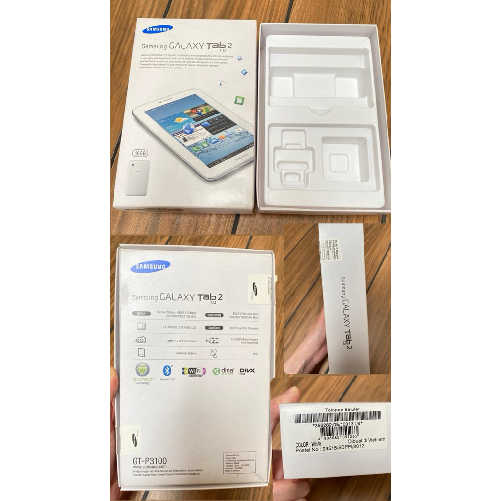 Box/Dus Samsung Galaxy Tab 2 7.O 16 GB
