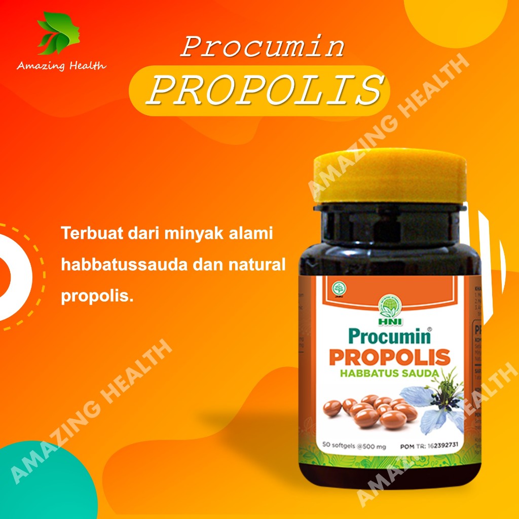 PROCUMIN PROPOLIS HNI HPAI – Suplemen Herbal untuk Menjaga Daya Tahan Tubuh | Kandungan Propolis & H