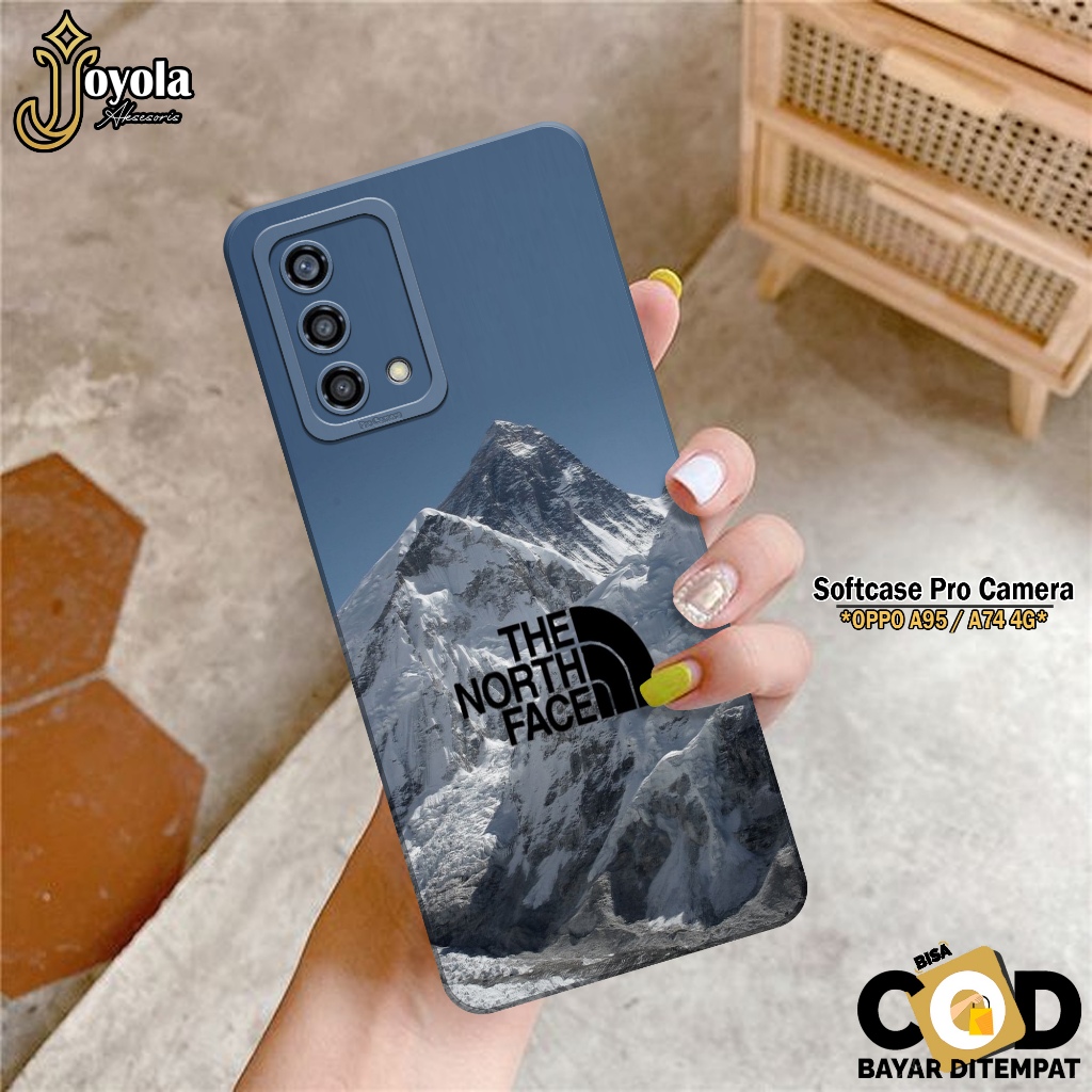 JOYOLA Case OPPO A95/A74 - Fahion Case Branded - Softcase OPPO A95/A74 - Pro Camera - Casing OPPO A9