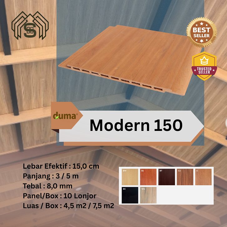 Duma Modern 150 WPC - Panel plafon dan dinding