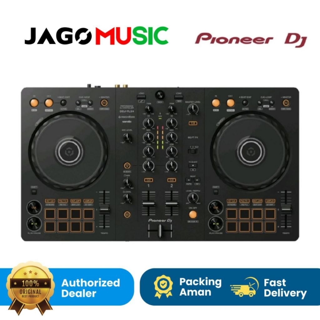 Pioneer DJ DDJ FLX4 2-channel DJ Controller Pioneer FLX 4 For Multiple Dj Plus