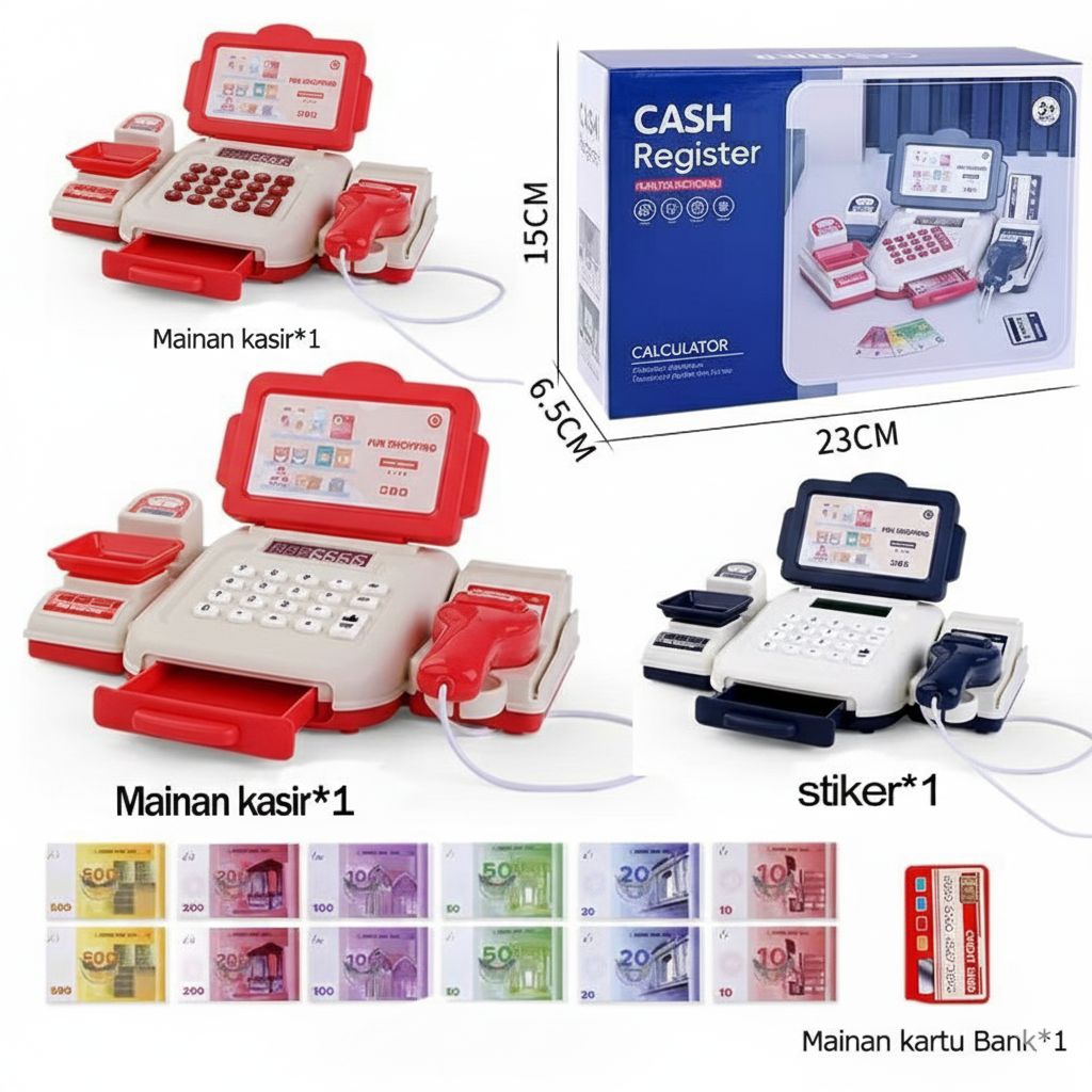 Mainan Kasir Kasiran Anak Perempuan Pretend Play Mesin Kasir Mainan Mesin Kasir Belanja