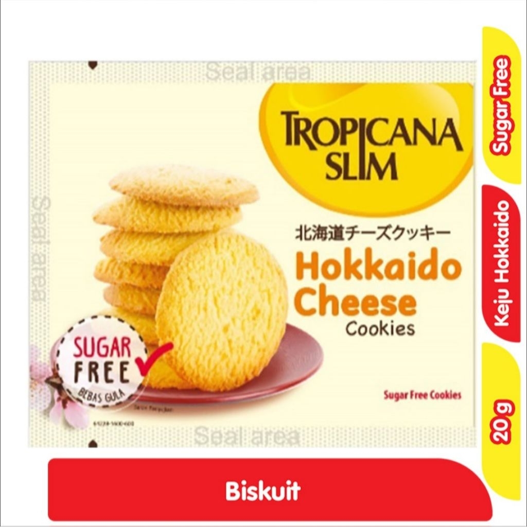 Tropicana Slim Cookies Keju Hokkaido Sachet 20g