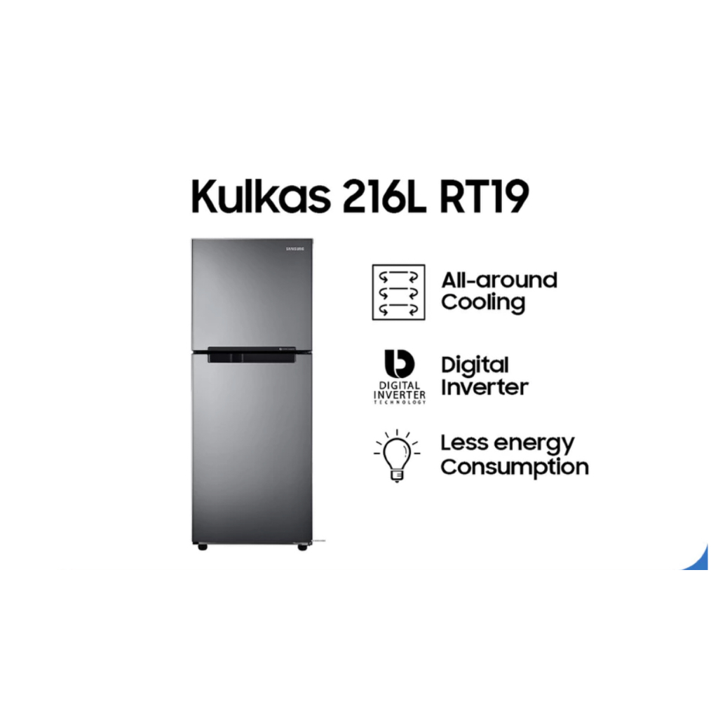 Kulkas Samsung - RT19M300BGS | Samsung RT19M300BGS Kulkas 2 Pintu - Grey Silver