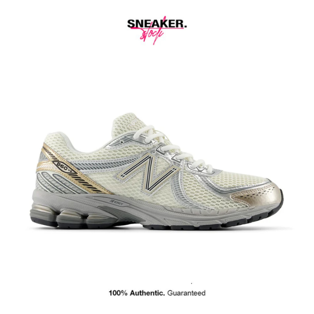 New Balance 860v2 Sea Salt Gold Metallic 100% Original BNIB