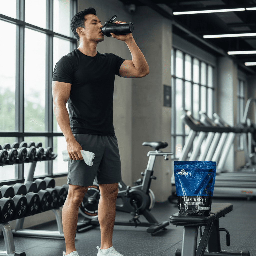 Protein | Whey | Titan Whey Z 2kg Protein Blend Premium, 22g Protein, Halal Agym Nutrition